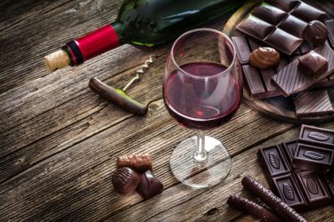 vino e cioccolato
