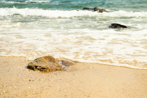 Stone Wave on Sand beach